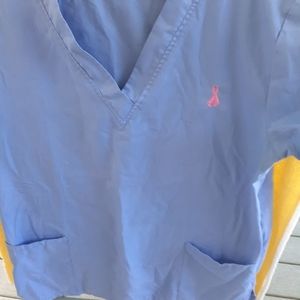 Breast cancer awareness scrub top